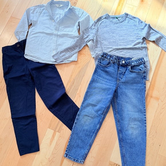 H&M Blue Jeans with White and Light Blue Shirts - Picture 3 of 5